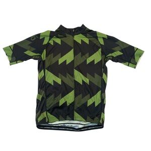 Twin Six Standard Race Jersey Sawtooth Black Green Cycling Size XL